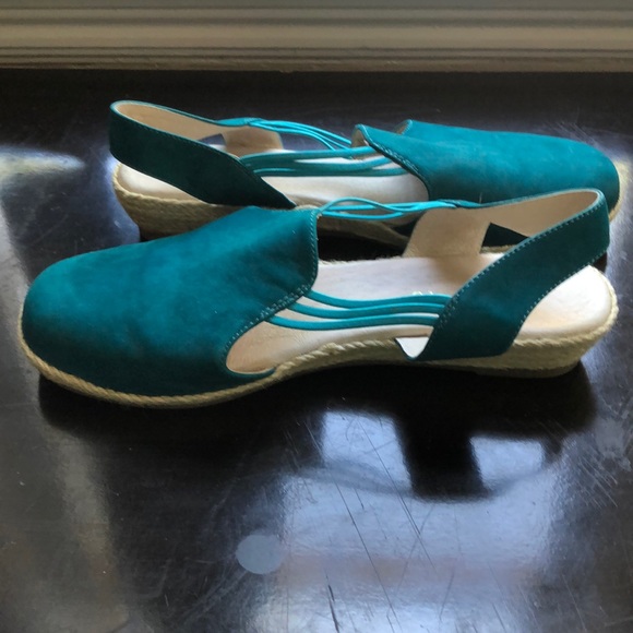 David Tate Shoes - David Tate Suede Slingback Espadrilles